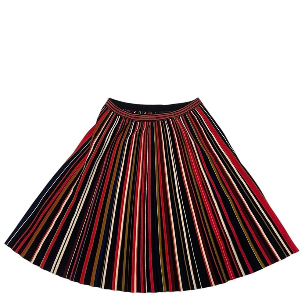 ST JOHN Striped Multicolor Skirt Sz:L